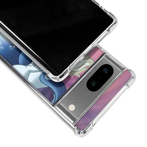 Disney Villains Ursula Ariel and Flounder Google Pixel 7a Clear Case